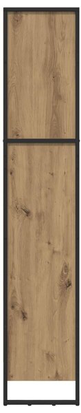 VidaXL Könyvespolc Művészi tölgy 60 x 30 x 155 cm Faanyag