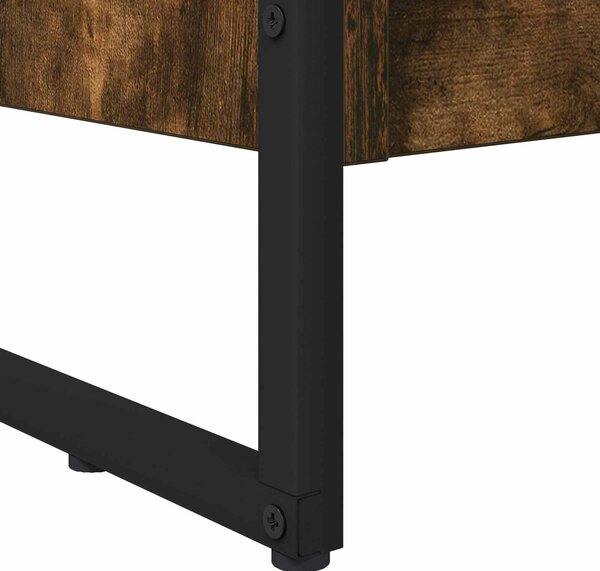 VidaXL Könyvespolc Füstös tölgy 80 x 30 x 121 cm Faanyag