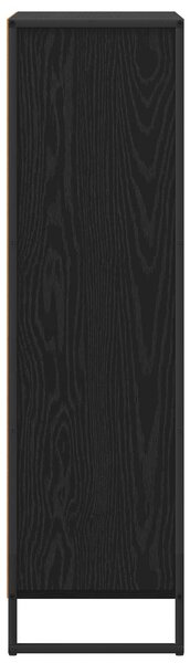 VidaXL Könyvespolc Fekete tölgy 68 x 30 x 108.5 cm Faanyag