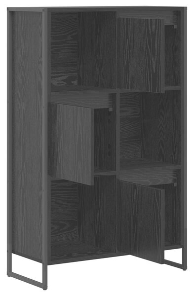 VidaXL Könyvespolc Fekete tölgy 68 x 30 x 108.5 cm Faanyag