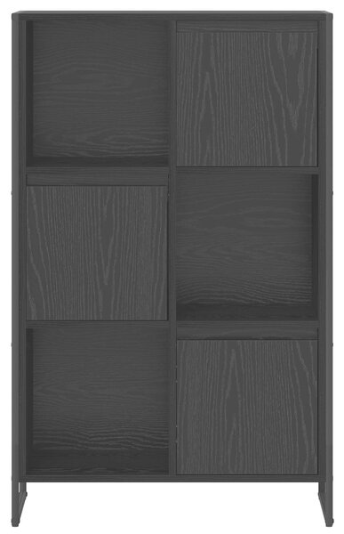 VidaXL Könyvespolc Fekete tölgy 68 x 30 x 108.5 cm Faanyag