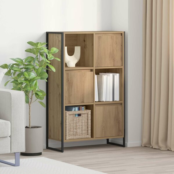 VidaXL Könyvespolc Művészi tölgy 68 x 30 x 108.5 cm Faanyag