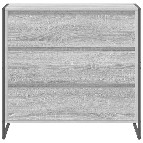 VidaXL Széf fiókkal Szürke Sonoma 79 x 36 x 75.5 cm Faanyag