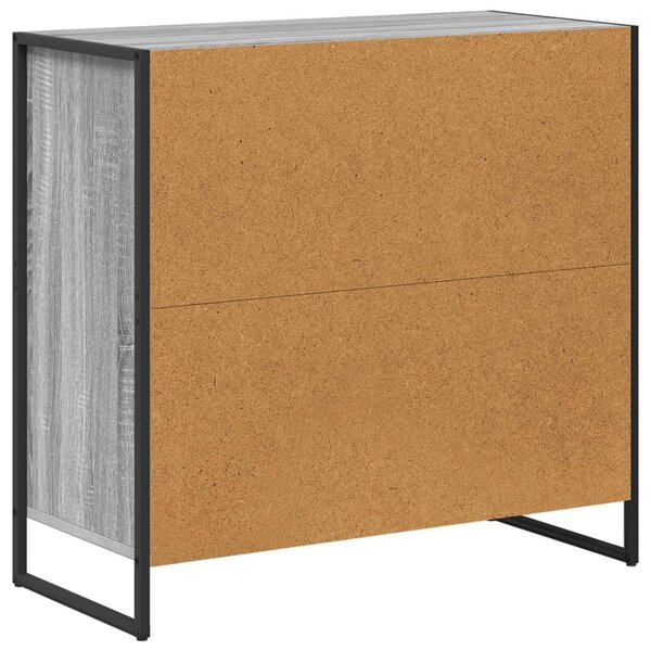 VidaXL Széf fiókkal Szürke Sonoma 79 x 36 x 75.5 cm Faanyag