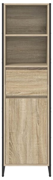 VidaXL Könyvespolc fiókkal Sonoma 43 x 36 x 150,5 cm Faanyag
