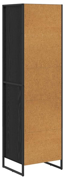 VidaXL Könyvespolc fiókkal Fekete tölgy 43 x 36 x 150,5 cm Faanyag