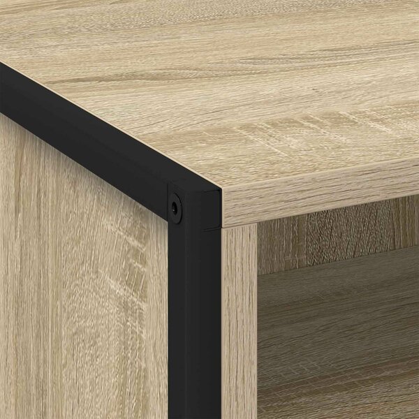 VidaXL Éjjeli asztal fiókkal 2 pcs Sonoma 50 x 39,5 x 50 cm Faanyag