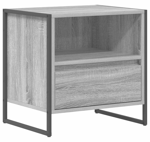 VidaXL Éjjeli asztal 2 pcs Szürke Sonoma 50 x 39,5 x 50 cm Faanyag