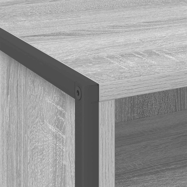 VidaXL Éjjeli asztal 2 pcs Szürke Sonoma 50 x 39,5 x 50 cm Faanyag