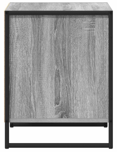 VidaXL Éjjeli asztal 2 pcs Szürke Sonoma 50 x 39,5 x 50 cm Faanyag