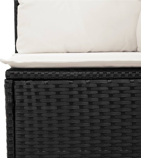VidaXL 11 részes barna polyrattan kerti ülőgarnitúra párnákkal