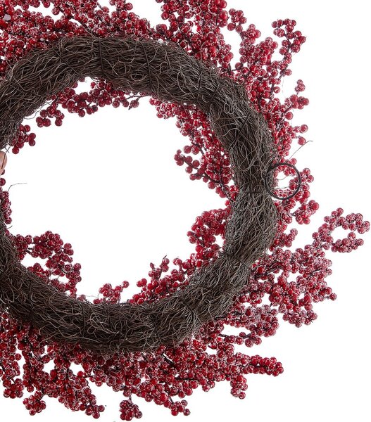 FLORISTA koszorú Ø56 cm, piros bogyós
