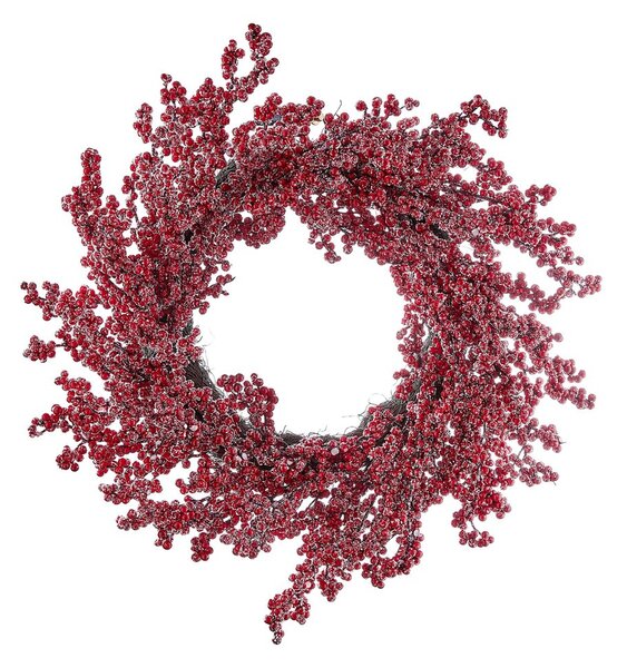 FLORISTA koszorú Ø56 cm, piros bogyós