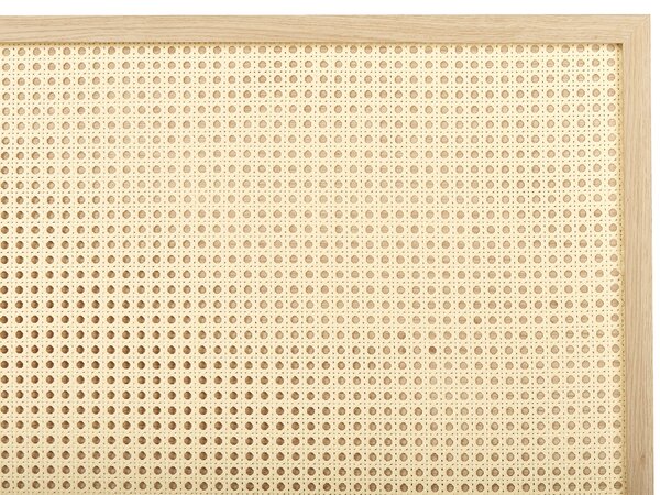 Ágy Rattan MONPAZIER 140 x 200 cm Világosbarna
