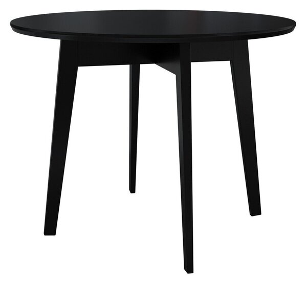 Asztal Racine 117, 75cm, Fekete, Bükkfa