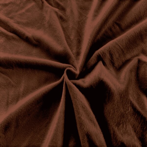 Mikroplüss lepedő SOFT BRONE 90x200 cm barna