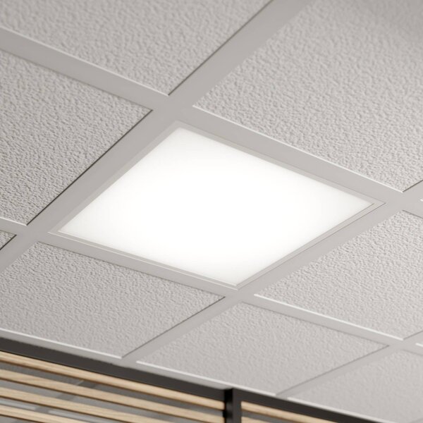 Arcchio LED betétes panel Vinas, 4,000 K, 36 W, 62 cm x, Fehér / opál, Dolgozószoba / Iroda, Műanyag, Modern