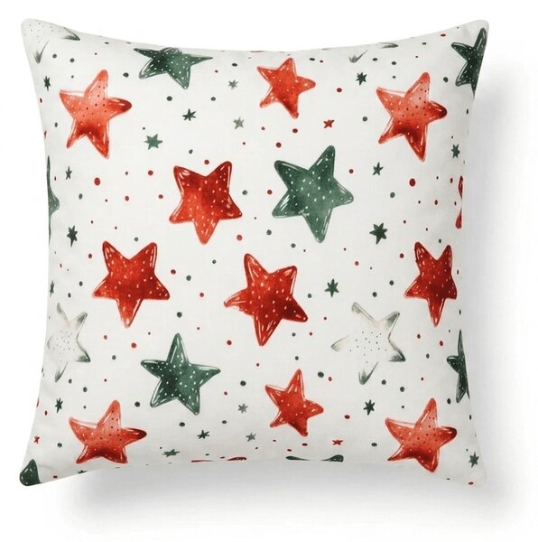 Mikroszálas párnahuzat COLORFUL STARS 45x45 cm, színes