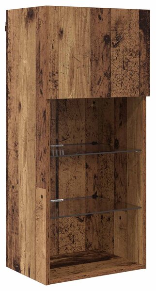 VidaXL TV Fali Egységek 6 pcs Fekete tölgy 100 x 30 x 40 cm Faanyag
