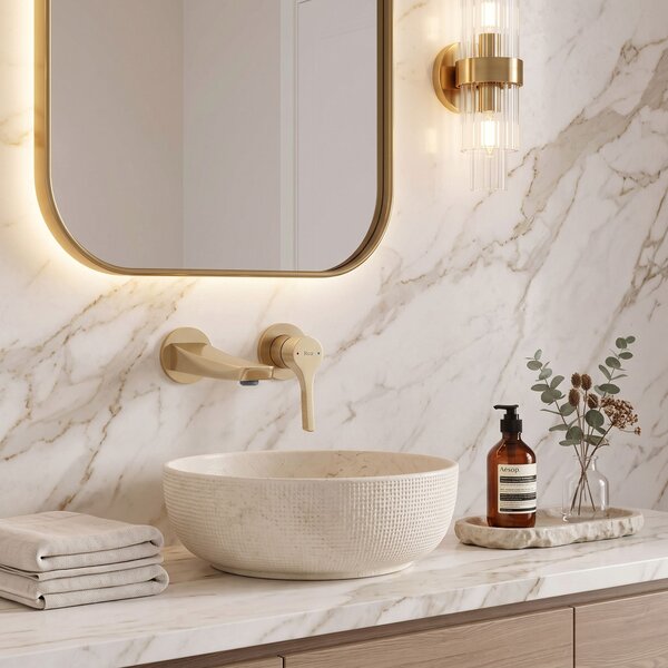 Falsík alatti mosdócsaptelep REA Maxim Brush Gold + BOX