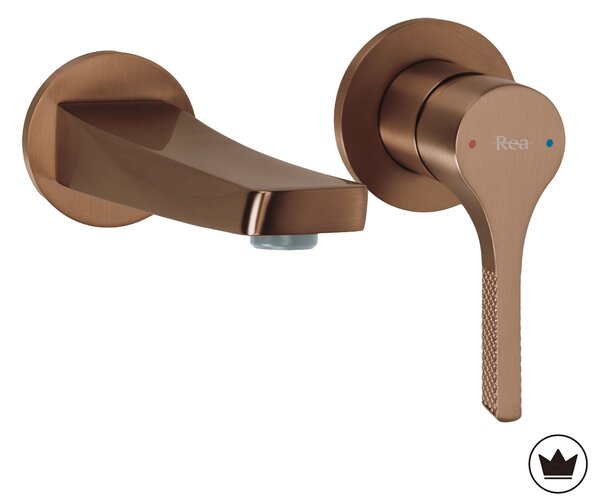 Falsík alatti mosdócsaptelep REA VISION Brush Copper + BOX