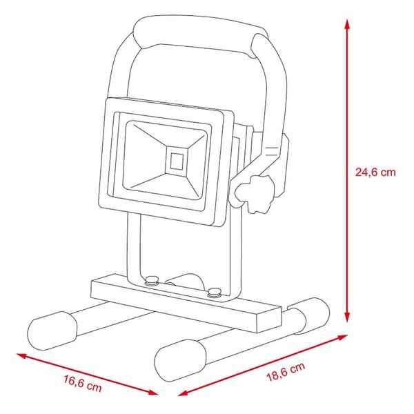 AVENBERG WANKOM tölthető LED reflektor, 10W