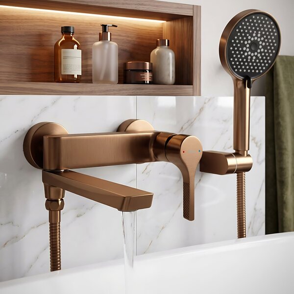 Fürdőkád csaptelep PREMIUM REA Maxim Brush Copper