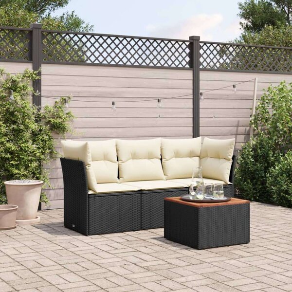 VidaXL Polyrattan Kerti Ülőgarnitúra - 4 részes
