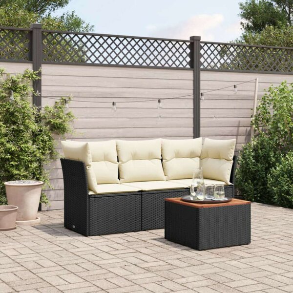 VidaXL Polyrattan Kerti Ülőgarnitúra - 4 részes