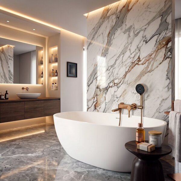 Fürdőkád csaptelep PREMIUM REA Maxim Brush Copper