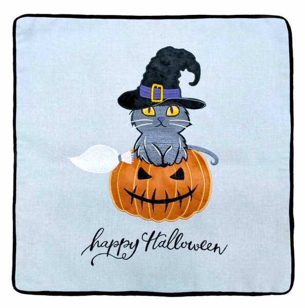 Happy halloween feliratos díszpárnahuzat