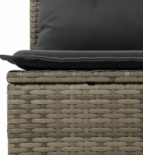 VidaXL Polyrattan Kerti Ülőgarnitúra - 11 részes - Szürke