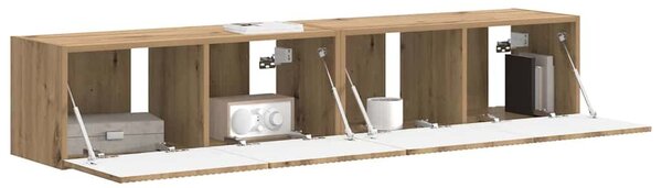 VidaXL TV Fali Szekrény 2 pcs Művészi tölgy 78,5 x 31 x 29,5 cm