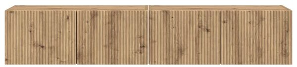 VidaXL TV Fali Szekrény 2 pcs Művészi tölgy 78,5 x 31 x 29,5 cm