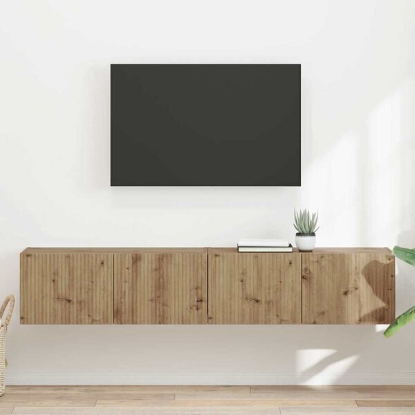 VidaXL TV Fali Szekrény 2 pcs Művészi tölgy 78,5 x 31 x 29,5 cm
