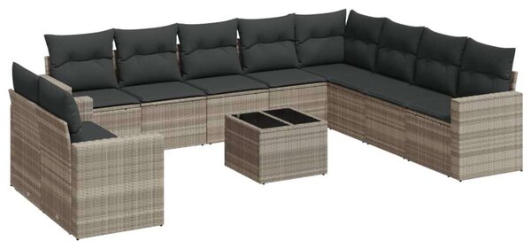 VidaXL Polyrattan Kerti Ülőgarnitúra - 11 részes