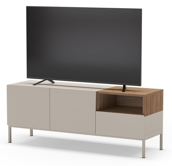 Krémszínű TV-állvány 140x55 cm Cailin – Marckeric