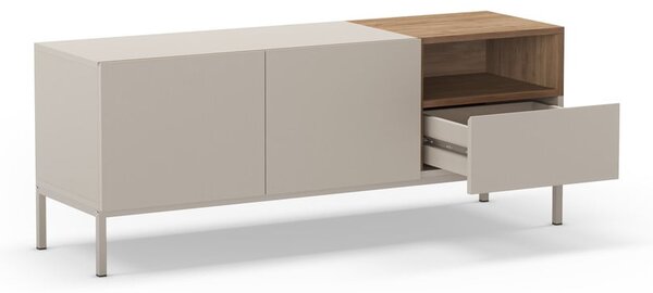 Krémszínű TV-állvány 140x55 cm Cailin – Marckeric