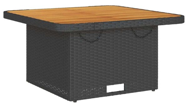 VidaXL Polyrattan Kerti Ülőgarnitúra - 7 részes - Fekete
