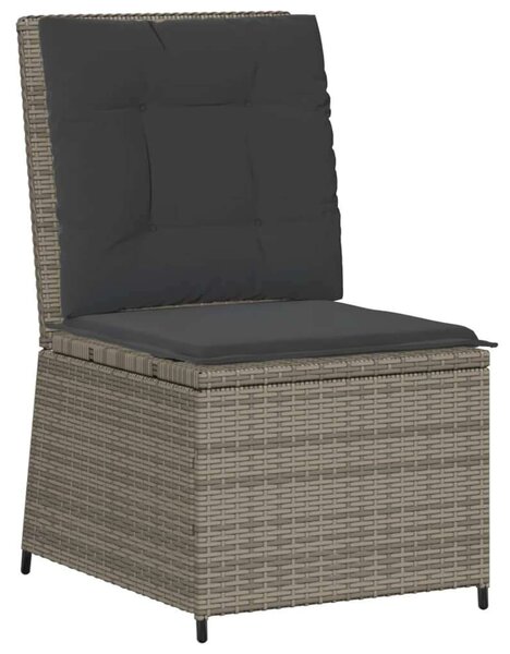 VidaXL 5 részes szürke polyrattan kerti ülőgarnitúra