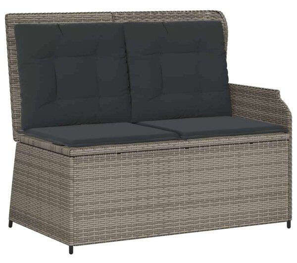 VidaXL 5 részes szürke polyrattan kerti ülőgarnitúra