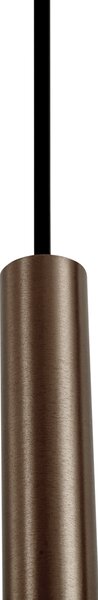 Modern sínrendszer 6 bronzból készült függőlámpa foglalattal, 1 fázisú - Slimline Keno