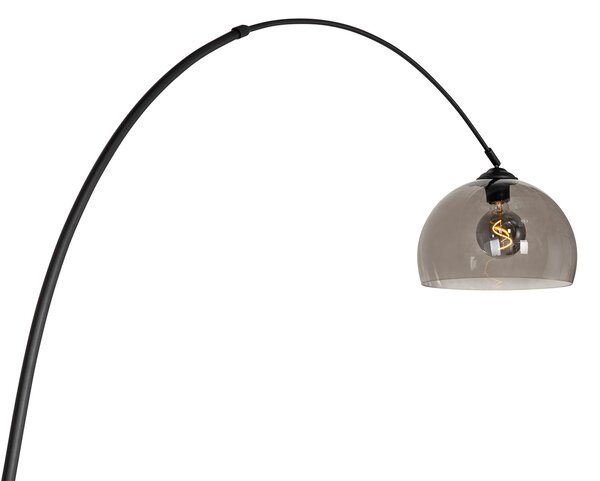 Okos íves állólámpa fekete füstüveggel, WiFi G95-tel - Arc