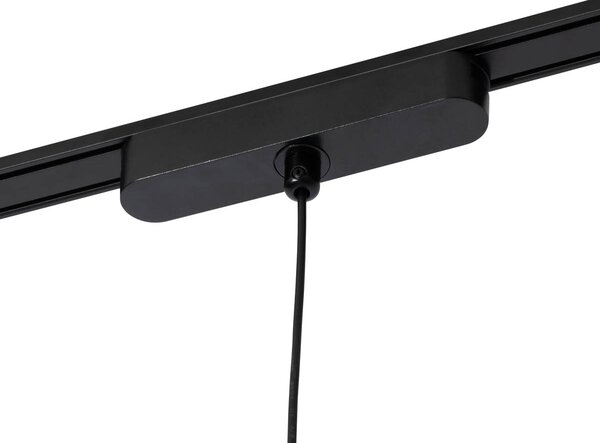 Modern fekete függeszték lámpa sínrendszerhez 1 fázisú, LED-del - Magnetic Vance