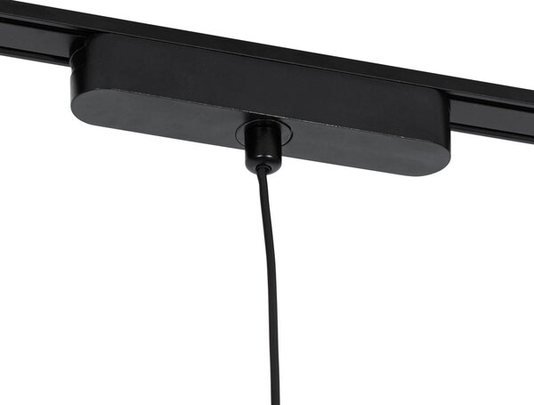 Modern fekete függesztett lámpa 1-fázisú sínrendszerhez LED-del - Magnetic Lance