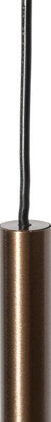 Modern sötét bronz függőlámpa 1 fázisú sínrendszerhez - Iconic Frini