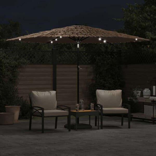 VidaXL Napernyő - Barna - 288cm LED-es