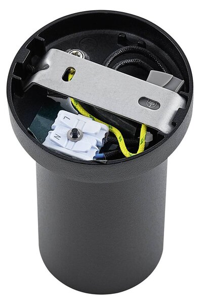 Deko-Light CAN TILT mennyezeti spotlámpa, fekete, Ø 8 cm, 1 izzó, fém GU10, dimmelhető, Fekete, Nappali / Étkező, Alumínium