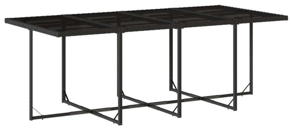 VidaXL 13 részes fekete polyrattan kerti ülőgarnitúra párnákkal