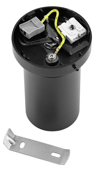 Deko-Light CAN TILT mennyezeti spotlámpa, fekete, Ø 8 cm, 1 izzó, fém GU10, dimmelhető, Fekete, Nappali / Étkező, Alumínium